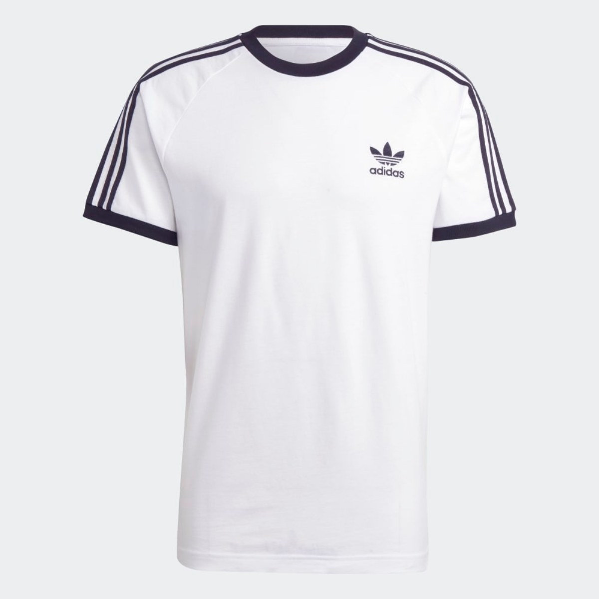 adidas Camiseta 3 Rayas Poly - Blanca/Negra vista 1