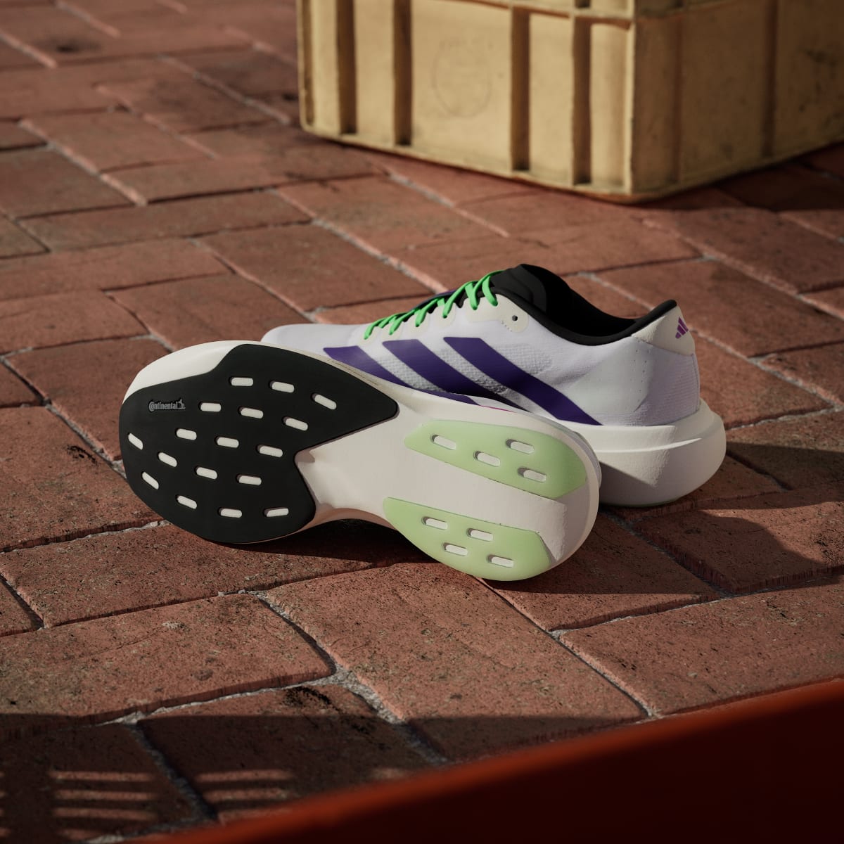 adidas Adizero Evo SL - Blanco/Morado vista 2